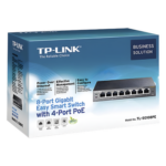 TP-LINK TL-SG108PE – Switch PoE Easy Smart / 8 puertos Gigabit / 4 puertos PoE 802.3af / 55 W total / 11.9 Mpps