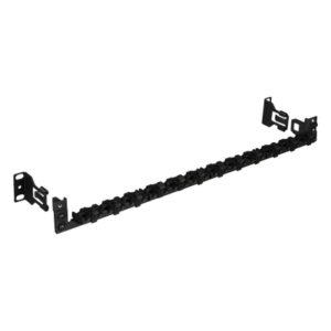 PANDUIT SRBBRWC-KIT – Barra de Alivio de Tensión / 24 Cables / Racks 19" y 23" / Clips Ajustables / Liberación Rápida Sin Herramientas / Diseño Compacto 1U a 2U