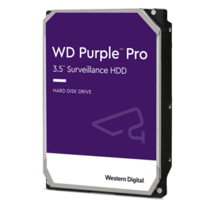 Western Digital (WD) WD101PURP – Disco Duro Purple Pro de 10 TB / 7200 RPM / Optimizado para Soluciones de Videovigilancia con Analiticos (Meta Data) / Uso 24-7 / 5 Años de Garantia