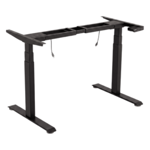 EPCOM INDUSTRIAL EM33-2A3-BL – Base de Escritorio Motorizado Profesional / Altura Ajustable 60-125cm / Estructura Estable / Funcionamiento Suave / 3 Preset de Posiciones / Color Negro / Soporta hasta 100Kg de carga