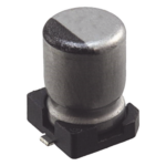SYSCOM 1189-2455-1-ND – Capacitor Electrolítico SMD / 10 µF / 35 VCC / Tolerancia ±20% / 5 x 6.1 mm / AEC-Q200