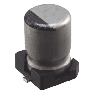SYSCOM 1189-2455-1-ND – Capacitor Electrolítico SMD / 10 µF / 35 VCC / Tolerancia ±20% / 5 x 6.1 mm / AEC-Q200