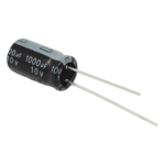 SYSCOM PARTS 1000M0010V – Capacitor Electrolítico Radial / 1000 µF / 10 V / Tolerancia ±20% / -40 °C a +85 °C