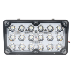 EPCOM INDUSTRIAL SIGNALING XLTE2315W – Luz de Escena LED / 6X3" / 12 VCC / 1.3 A Máx / Mica Clara / Montaje Permanente