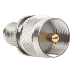 RF INDUSTRIES,LTD RFT-1236 – Adaptador de Conector RF / TNC Hembra a UHF Macho PL-259 / Montaje en Línea / Cuerpo Níquel / Contacto Oro / Aislante Teflón