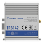 TELTONIKA TRB142 – Gateway Industrial LTE Cat 1 / RS232 DB9 / OpenWrt / 9-30 VDC / -40 a 75 °C / DIN Rail