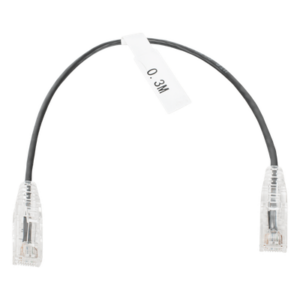 LINKEDPRO BY EPCOM LP-UT6-030-BK-28 – Cable de Parcheo Slim UTP Cat6 / 30 cm (0.98 ft) / 28 AWG / 1 Gbps+ / RJ45 / IEEE 802.3ab