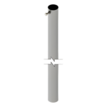 SYSCOM TOWERS SLM-3 – Mástil para Antena / Altura Fija 3 m (9.8 ft) / Diámetro 1-1/4" / Carga Máxima 6 kg / Antenas hasta 25 cm