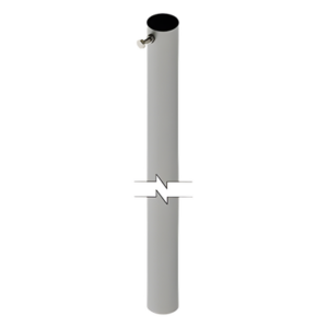 SYSCOM TOWERS SLM-3 – Mástil para Antena / Altura Fija 3 m (9.8 ft) / Diámetro 1-1/4" / Carga Máxima 6 kg / Antenas hasta 25 cm