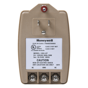 HONEYWELL HOME RESIDEO 1361-GT – Transformador / 16.5 Vca / 40 VA / entrada 110 Vca / uso compartido panel + comunicador VISTA