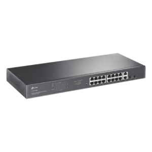 TP-LINK TL-SG1218MP – Switch PoE / 16 Puertos Gigabit / 2 SFP / 2 Combo / 250W PoE / 36 Gbps / Rackmount