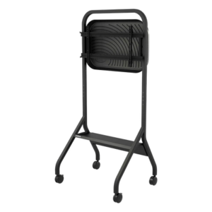 PEERLESS SR860 – Carro Móvil para Pantalla Plana / 43" a 75"+ / Altura Ajustable 49.8"-65.8" (126.5-167.1 cm) / Capacidad 150 lb (68 kg) / 4 Ruedas Dobles 4" (102 mm) / Gestión de Cableado Interno / Estructura Tubular