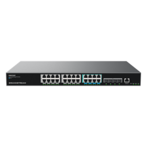 GRANDSTREAM GWN7822P – Switch PoE Multigigabit Capa 3 / 24 Puertos PoE (16x 1G, 8x 2.5G) / 4x SFP+ / PoE++ 60W / Stacking 4 Unidades / IPv6