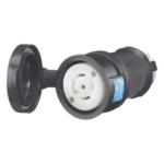 HUBBELL HUB-HBL-2813 – Conector Industrial con Bloqueo de Media Vuelta / 30 A / 120/208 V CA / NEMA L21-30R / 4 Polos 5 Hilos / 2.33 x 2.33 x 3.86 in / Grado Industrial