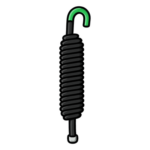 HIKVISION 190606707 – Resorte para Barrera Vehicular / Acero de Alta Resistencia / Doble Resorte Integrado / Ø40mm x 340mm (1.31ft) / 1.399kg (3.08lb)