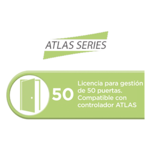 ZKTECO ATLASAC50 – Licencia de control de acceso / 50 puertas / Software embebido vía navegador / Compatible serie Atlas