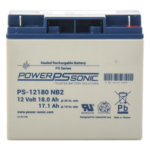 POWER SONIC PS-12180-NB2 – Batería de Respaldo AGM/VRLA / 12V / 18AH / Terminales NB2 / Vida Útil 5 Años / Libre de Mantenimiento
