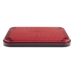 EPCOM INDUSTRIAL SIGNALING XLTE515RV2 – Luz de Advertencia LED / 104 LED de Alta Intensidad / 9x7 Pulgadas / 12 VCC / 10 Modos de Destello / Color Rojo / Montaje Permanente