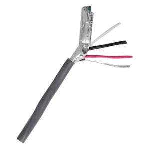 VIAKON 9223 – Cable Multiconductor CMR Shielded / 3C/18 AWG / Blindaje Maylar Aluminizado + Dren / Cubierta PVC Riser Antiflama / 300V / 105°C / UL 444 y UL 1666 / Control de Acceso y Comunicaciones