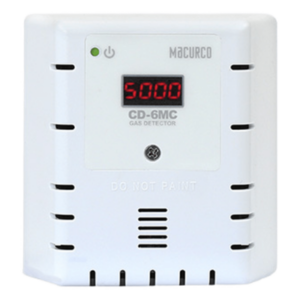 MACURCO - AERIONICS CD6M – Detector, Controlador y Transductor de CO2 / 0 a 2000 ppm / Doble Relevador 5 A y 0.5 A / Salida 4-20 mA / Montaje Caja 4 x 4