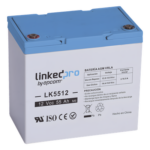 LINKEDPRO BY EPCOM LK5512 – Batería de Respaldo AGM-VRLA / 12 V / 55 Ah / Vida Útil 5 Años / Terminales T2 / Certificación UL