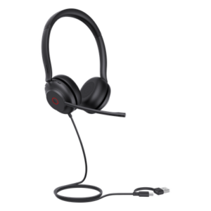 YEALINK UH35-DUAL-UC-USB-C/A – Diadema Alámbrica USB / Cancelación de Ruido 60% / Altavoz 35 mm / USB-C/A Dual / Luz de Ocupado / Brazo Ajustable 300°
