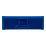 PANDUIT CIDBU-C – Iconos de Datos / Mini-Com / 14.2 mm Ancho / 2 mm Profundidad / 4.6 mm Altura / ABS / Paquete 100 / Azul