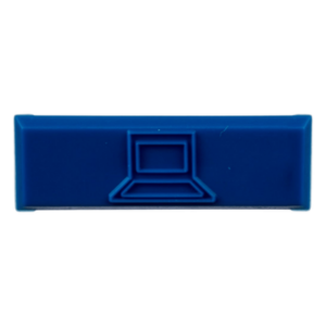 PANDUIT CIDBU-C – Iconos de Datos / Mini-Com / 14.2 mm Ancho / 2 mm Profundidad / 4.6 mm Altura / ABS / Paquete 100 / Azul