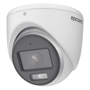 EPCOM PROFESSIONAL E3K-TURBO-C – Cámara Turret TURBOHD / 3K 5 Megapixel / Color 24/7 / Luz Blanca 20 m (65.6 ft) / IP67 / Micrófono Integrado / 4 Tecnologías / Lente 2.8 mm