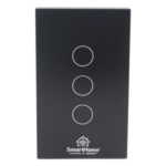 SMARTHOME BY EPCOM SHS413W – Apagador Inteligente Wi-Fi / 3 Circuitos / 2.4 GHz / 100V-250V / Control por Voz / App Móvil