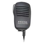 PRYME SPM-123 – Micrófono-Bocina de Solapa / Audio Superior / Jack 3.5 mm / Clip Rotatorio 360° / Cable Coiled 10 ft (3.05 m) / Compatible Motorola y Kenwood