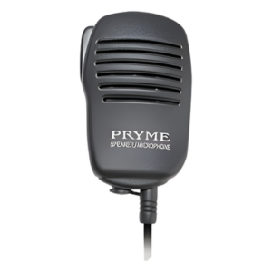 PRYME SPM-123 – Micrófono-Bocina de Solapa / Audio Superior / Jack 3.5 mm / Clip Rotatorio 360° / Cable Coiled 10 ft (3.05 m) / Compatible Motorola y Kenwood