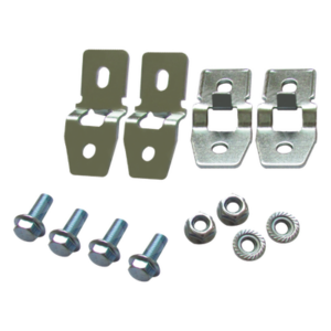 PRECISION PST-WC-010 – Pestañas Metálicas de Fijación / Chapa de Acero y Zinc 4 mm / Paquete de 4 Piezas / Montaje en Pared / Incluye Tornillos y Tuercas para Gabinete