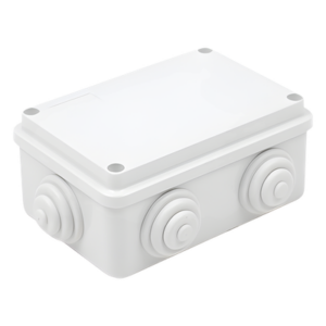 GEWISS GW-44-005 – Caja de Derivación Estanca / PVC Libre de Halógenos / 6 Entradas / IP55 / IK08 / 120x80x50 mm / -24 a 60°C