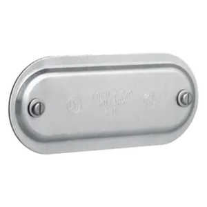 HUBBELL KILLARK HUB-370-SA – Tapa de Aluminio para Condulet Ovalada / 1" / NEMA 3 / 11.0 cu.in / Cobre-Free / Acero Inoxidable 316