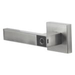 YALE-ASSA ABLOY MX89803 – Manija Electrónica Biométrica / 30 Usuarios / Reversible Izquierda o Derecha / Níquel Satinado / Pilas AAA / Pestillo Anti-Tarjeta