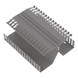 PANDUIT DRD44LG6 – Canaleta Ranurada / Montaje Riel DIN 35 mm / 4.12 in Ancho x 8.23 in Alto x 6 ft (1.83 m) Largo / PVC Gris
