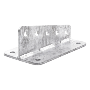 SLM-ANG – Ancla de Placa / 5 Perforaciones / 4 Puntos de Fijación / Acero ASTM-36 / Galvanizado en Caliente / 250 mm Ancho