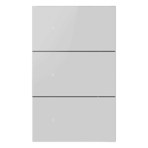 AKUBELA ZBG6R3USWH – Apagador Inalámbrico ZigBee / 110-220V Automático / 3 GANG / Control de Iluminación Inteligente / Diseño Compacto
