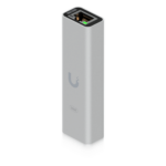 UBIQUITI UACC-ADAPTER-RJ45-USBC-5GE – Adaptador USB-C a Ethernet / 5 GbE RJ45 / Indicador de Actividad LAN / Compatible con Mac, Windows y Linux / Construcción en Aluminio y Policarbonato / 38 g (1.3 oz)