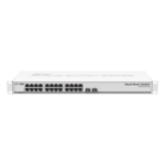 MIKROTIK CSS326-24G-2S+RM – Cloud Smart Switch / 24 Puertos Gigabit / 2 Puertos SFP+ 10G / 1U Rackmount / -40°C a +70°C / 19W / 1.44 ft x 0.47 ft x 0.14 ft