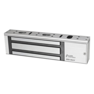 ALARM CONTROLS-ASSA ABLOY AC1200S – Chapa Magnética / 1200 lbs Fuerza de Retención / Voltaje Dual 12/24 V DC / Montaje Sin Herramientas / UL 10C, UL 294, ULC-S104