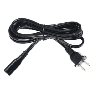 EPCOM POWERLINE ACCORD2-1.8M – Cable de Alimentación CA / 120-240 Vca / 18 AWG / 2 Conductores / 1.8 m (5.91 ft) / Clavija Tipo A / UL