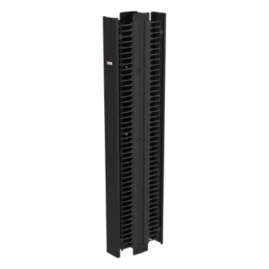 HOFFMAN EC6D7 – Gestor Vertical de Cableado CableTek-EC / Doble Cara / 45U / Acero 1.9 mm / 6 in Ancho / 9 in Profundidad / Negro RAL 9005 / Montaje Universal 2 y 4 Postes / Postes y Compuertas Incluidos / Cubierta Frontal Central