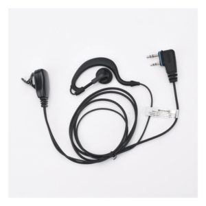 TXPRO TXEHIS – Micrófono-Audífono / Gancho Ajustable / PTT de Solapa / Cable Kevlar / 2 Pines / Compatible ICOM