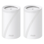 TP-LINK DECO-BE65-2PACK – Sistema Mesh Wi-Fi 7 / Triple Banda BE9300 Mbps / 2 Puertos 2.5 GbE Auto WAN/LAN / 4 Antenas Internas / AI Roaming / HomeShield