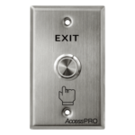 ACCESSPRO APB-87022D – Botón de Salida / Cabeza Plana / IP66 / Acero Inoxidable / Contacto NO/COM/NC / 24 VCC / 500,000 Ciclos