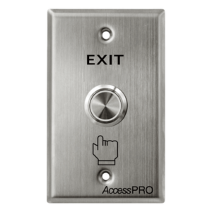 ACCESSPRO APB-87022D – Botón de Salida / Cabeza Plana / IP66 / Acero Inoxidable / Contacto NO/COM/NC / 24 VCC / 500,000 Ciclos