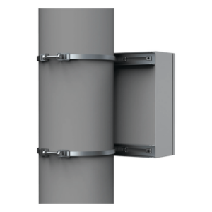 HOFFMAN EPF0500 – Kit de Fijación para Postes / Acero Galvanizado / Carga Máxima 900 N / Diámetro Poste 80-250 mm (3.15-9.84 in) / 2 Perfiles / Largo 496 mm (16.27 ft)