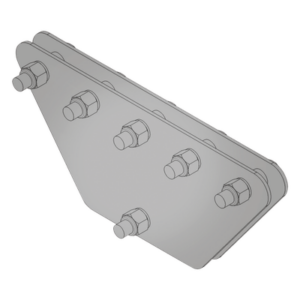 SYSCOM TOWERS SP-202050 – Placas igualadoras / 5 retenidas / 20x20x50 cm / 7.9x7.9x19.7 in / Galvanizado electrolítico / ASTM A-36